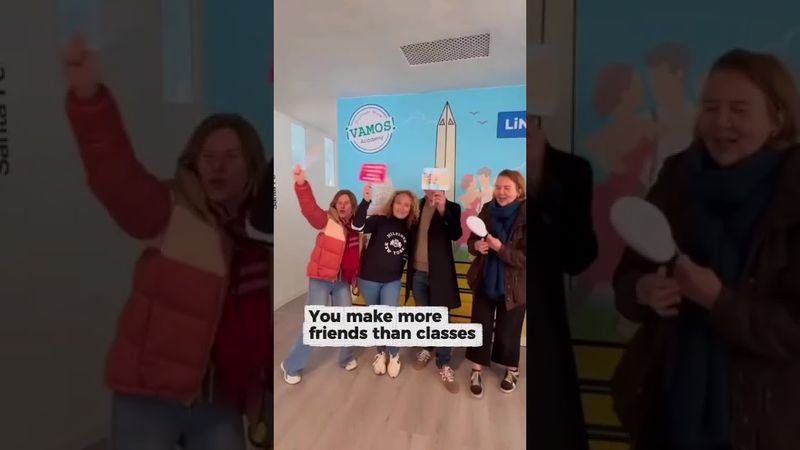 Students together at Vamos Academy in Buenos Aires.