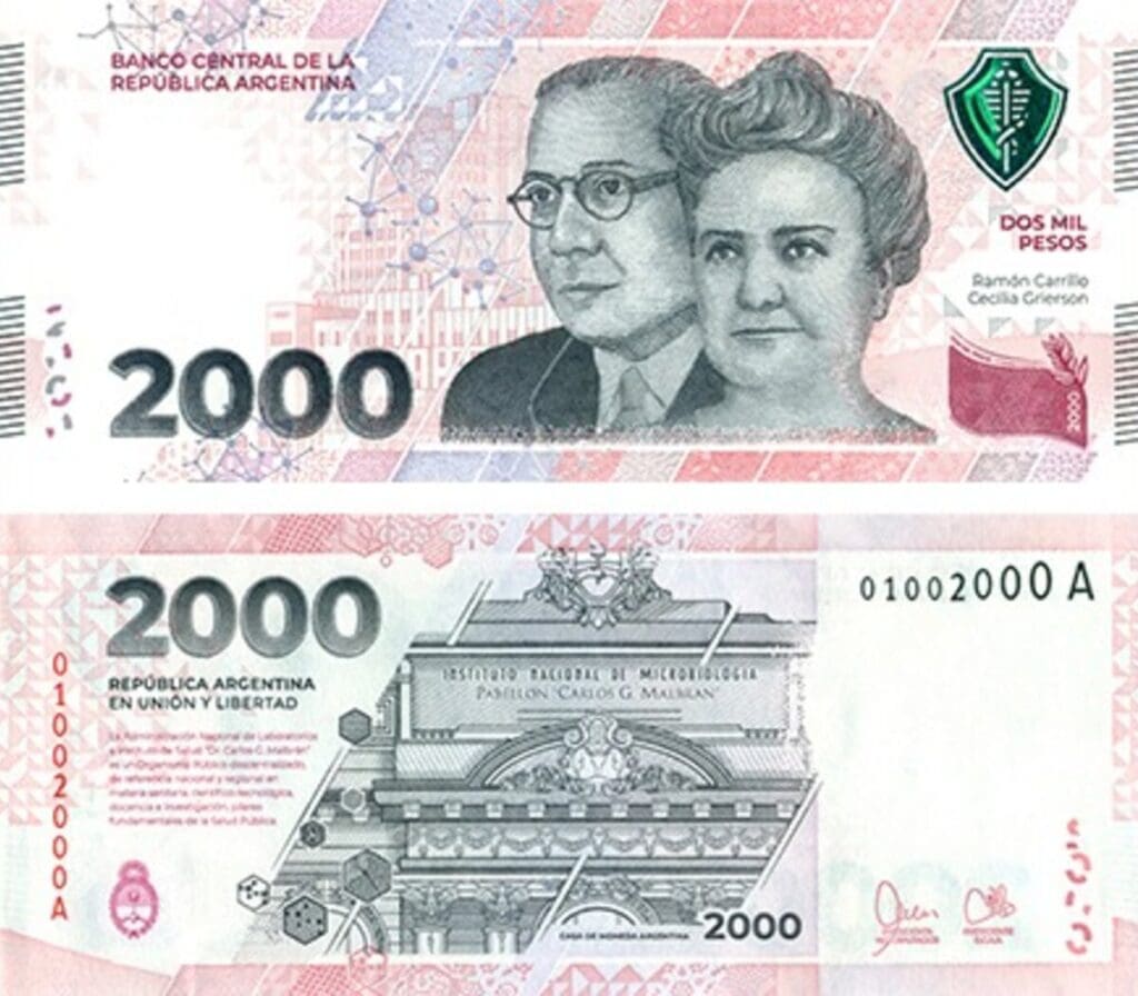 2000 pesos note. This would be a big tip