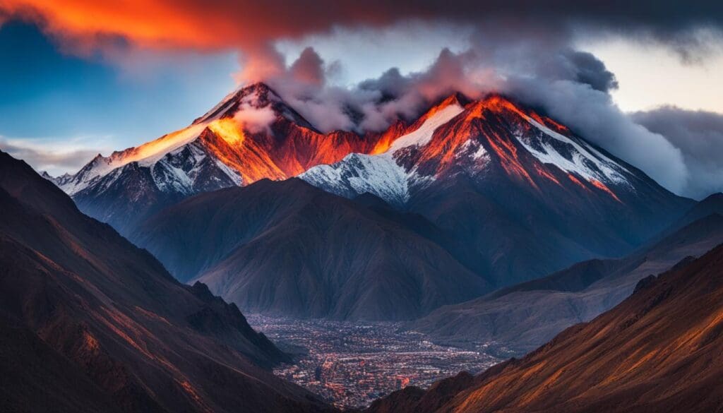 Andes Volcanic Landscape