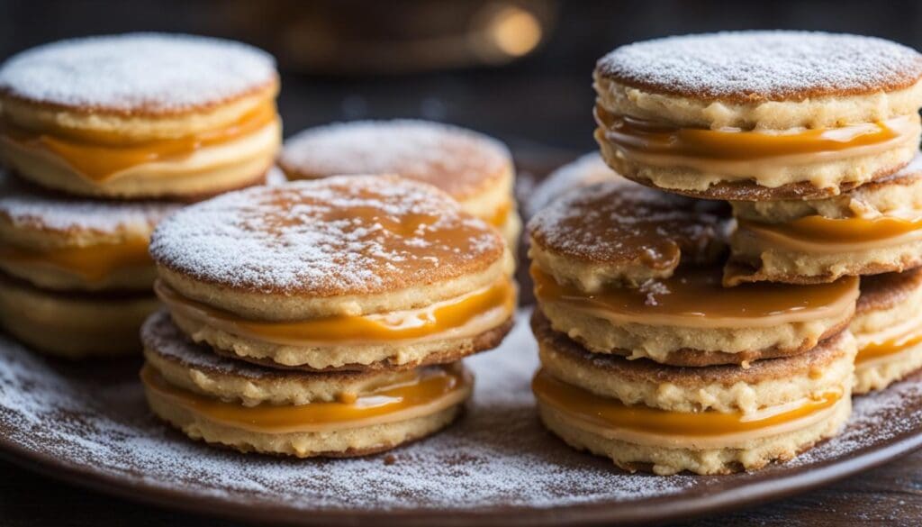 Dulce de leche-filled alfajores