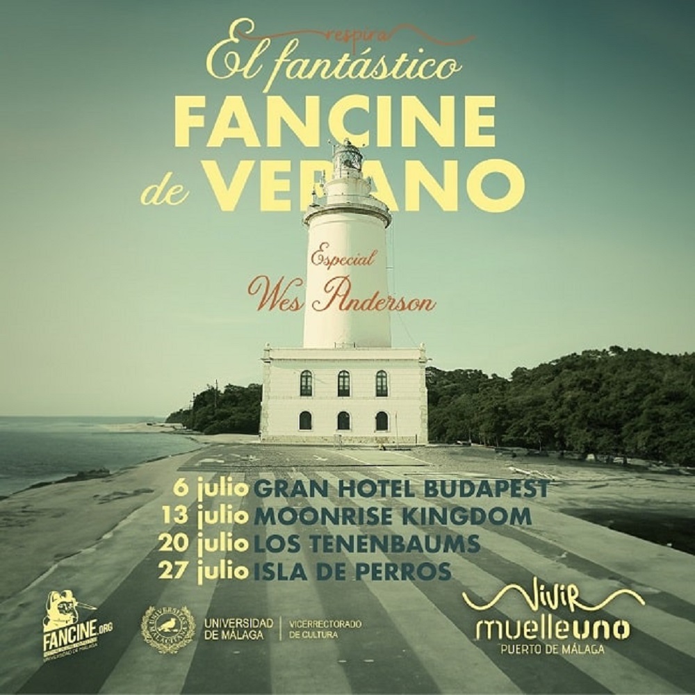 Poster of fan cine de verano showing the movies that they are gonna project 