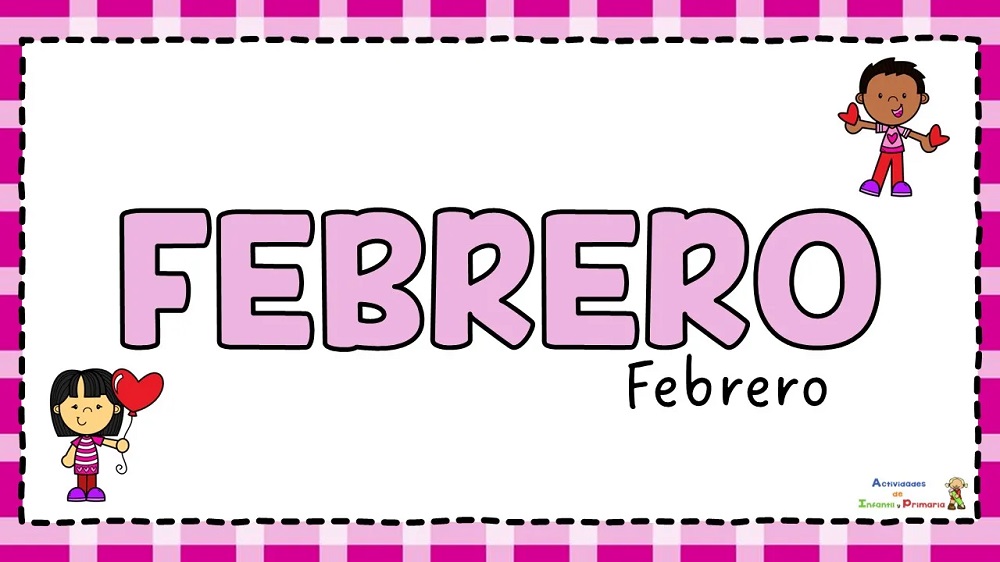 The second month of the year in Spanish, febrero in the calendar.