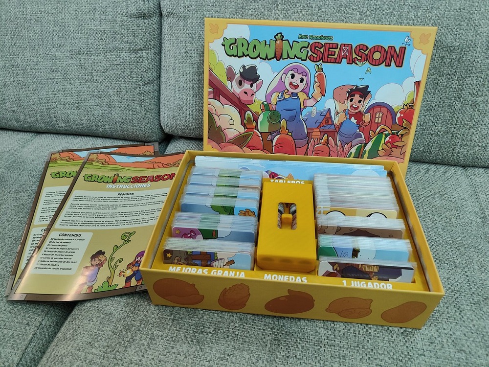 Growing Season, created by Eric Rodríguez, his first tabletop game.