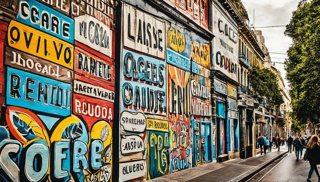 Hand-painted signs in Buenos Aires
