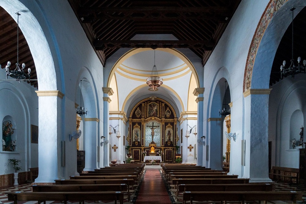 The Church of Saint Anthony of Padua, in Frigiliana, Malaga.