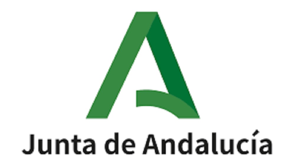 The official Junta de Andalucia's logo that is a stylised green A, representing Andalusia's colours.