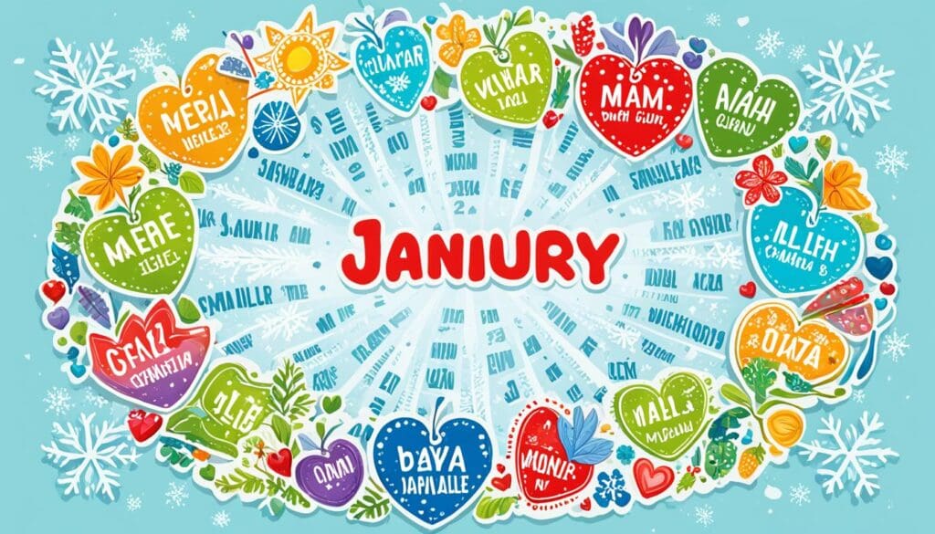 Nombres de los meses del año en español