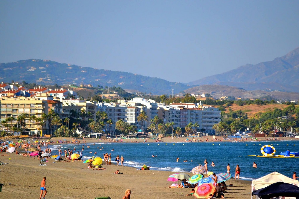 Playa de la Rada in Estepona, Malaga, Andalusia, Spain.