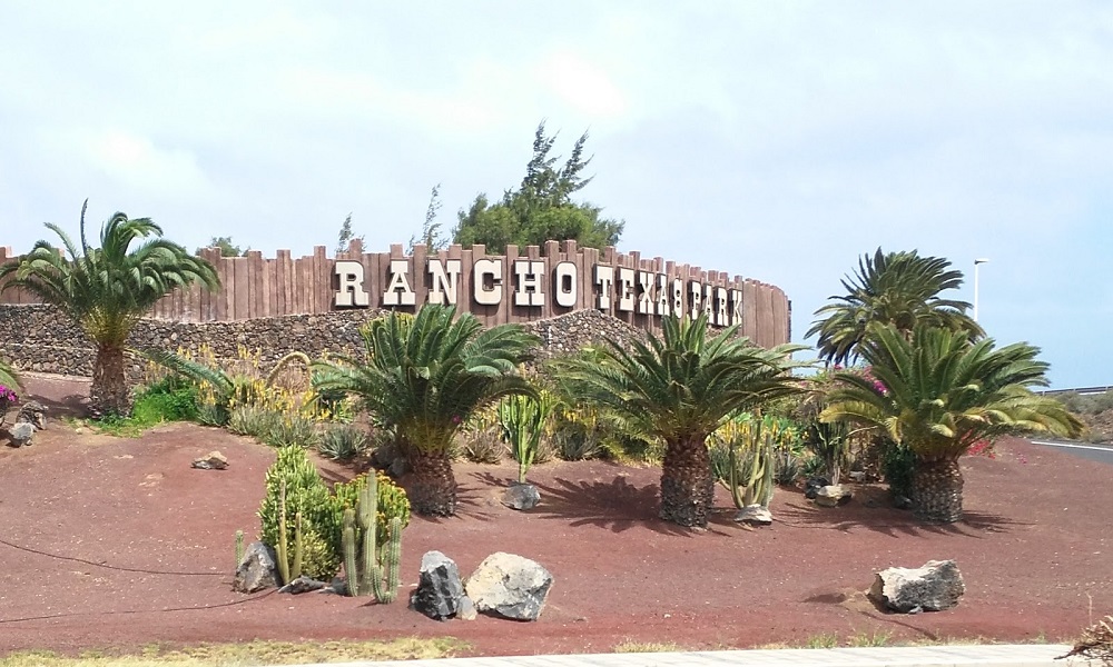 One of the top Spanish thematic parks, Rancho Texas Lanzarote Park, in Lanzarote, Canarias, Spain.