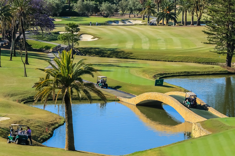 The famous Real Club de Golf Las Brisas in Malaga, Andalusia, Spain.