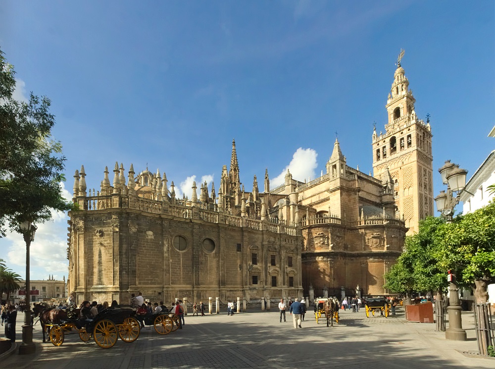 The majestic Seville Cathedral, a marvel of medieval architecture.