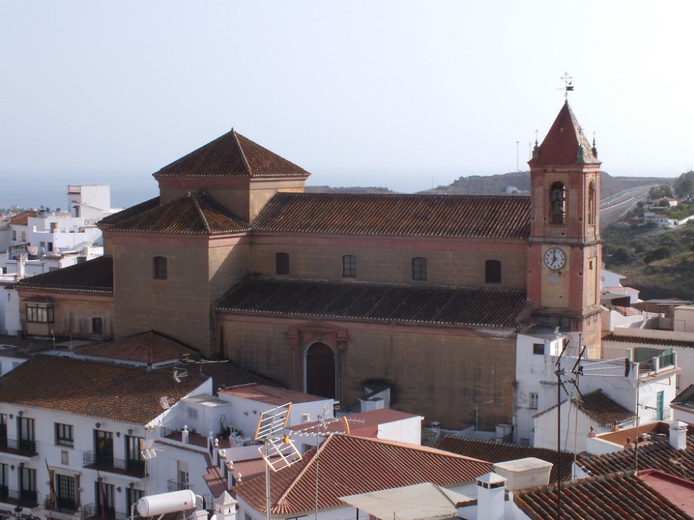 The Church of San Roque, located near the city hall of Torrox, Malaga, Andalusia, Spain.