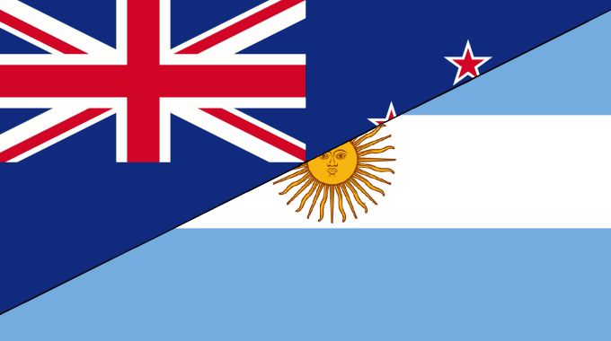 UK and Argentina flag