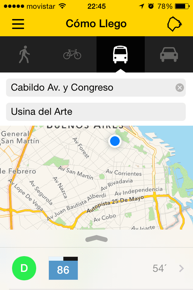Cómo Llego is the best app for using public transportation in Buenos Aires