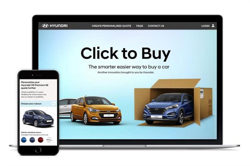 Example of an online car buying platform that isn´t available in Spain.