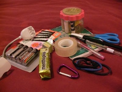 assortment of items