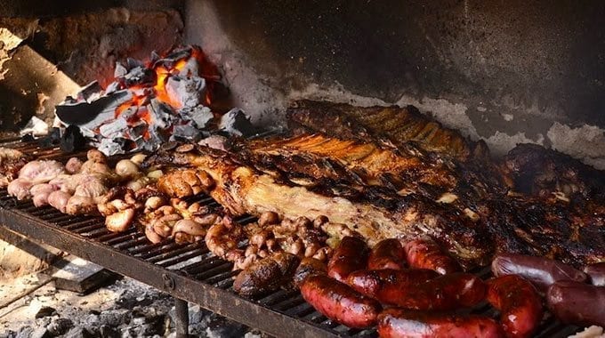parrilla with meat
