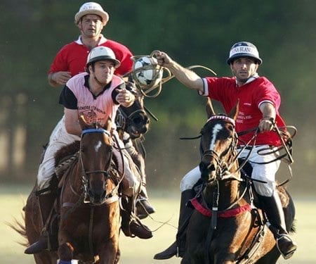 polo players on horses