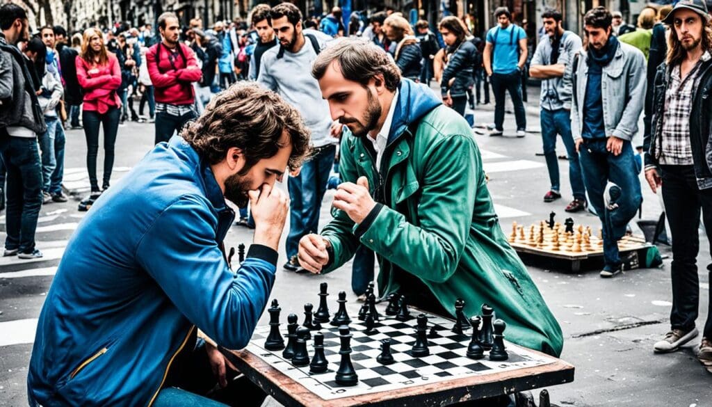 sidewalk chess Buenos Aires