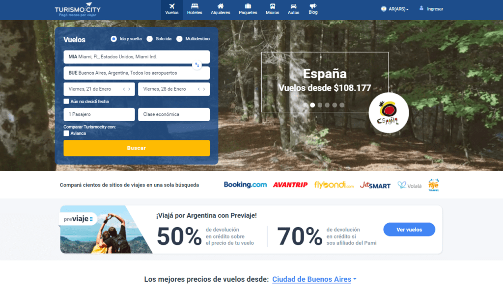 best websites for flight deals to argentina